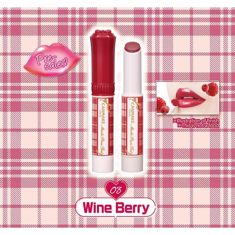 日本CANMAKE 數量限定搶先開賣新商品「Muchi Puru Tint」共3色 Japan E-Shop