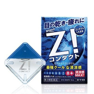 Rohto樂敦Z!隱形眼鏡用眼藥水清涼度8+超清涼 Japan E-Shop