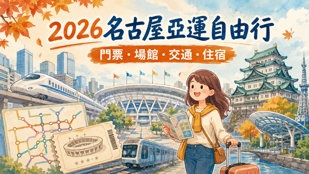 2026愛知名古屋亞運自由行門票場館交通住宿指南