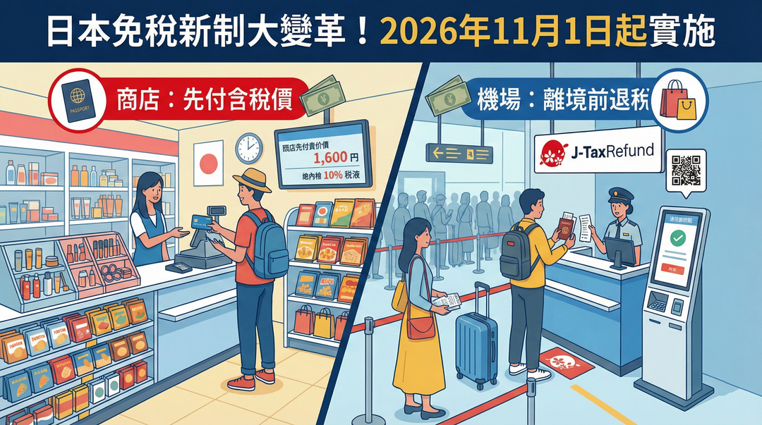 【2026日本退稅新制懶人包】確定「先付後退」！免稅品免密封？6大重點變革與2025最新規定一次看懂