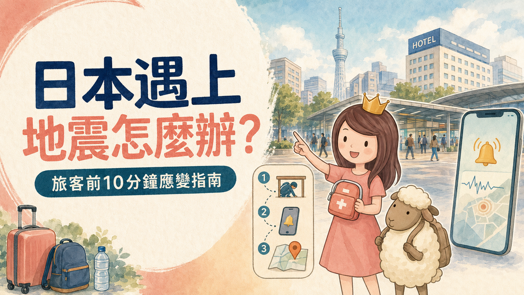 日本遇上地震怎麼辦旅客前10分鐘應變指南