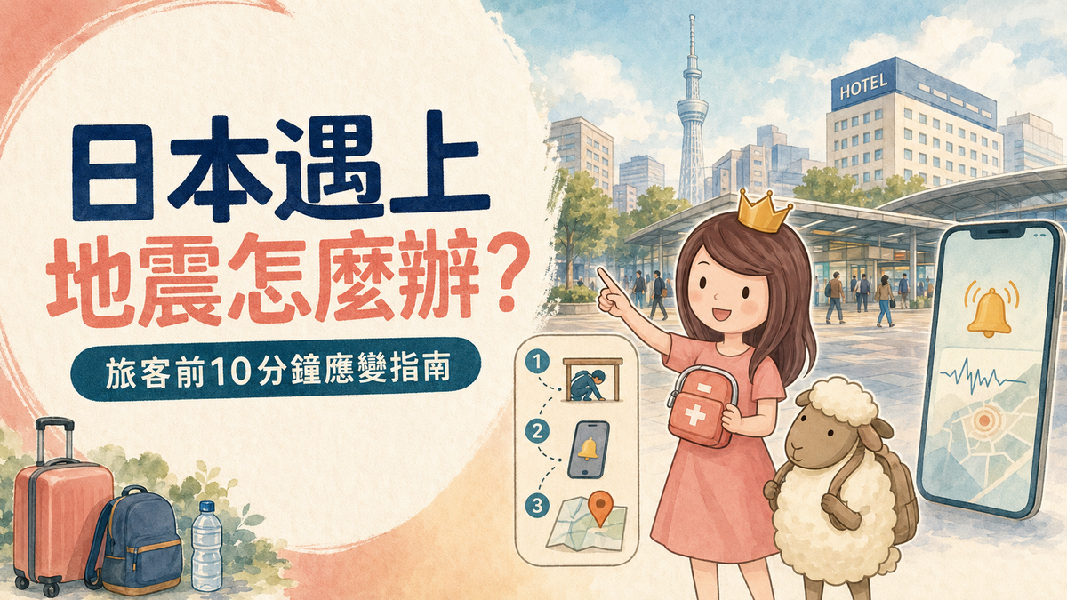 日本遇上地震怎麼辦旅客前10分鐘應變指南