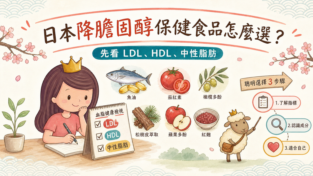 日本降膽固醇保健食品選購指南，先看 LDL、HDL 與中性脂肪