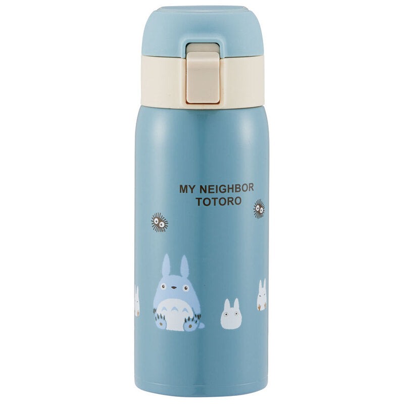 龍貓吉卜力工作室 totoro skater 水瓶一觸式吸管瓶 350ml 480ml 不銹鋼保冷成人兒童 Japan E-Shop