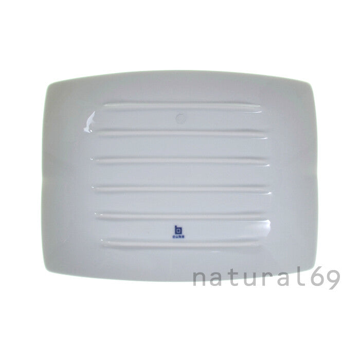 白山陶器 長方皿 中尺寸 白磁 波佐見燒 Japan E-Shop