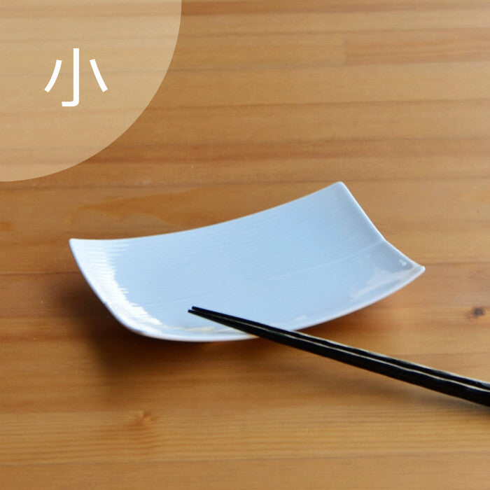 白山陶器長方皿 小尺寸 白磁 波佐見燒餐盤 Japan E-Shop