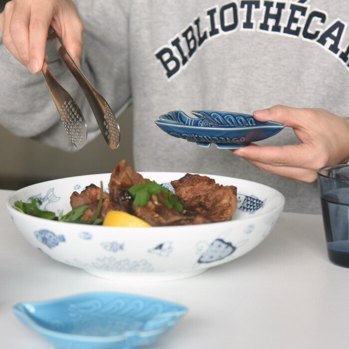 natural69 蝶魚系列波佐見燒小皿 手繪深型醬料碟