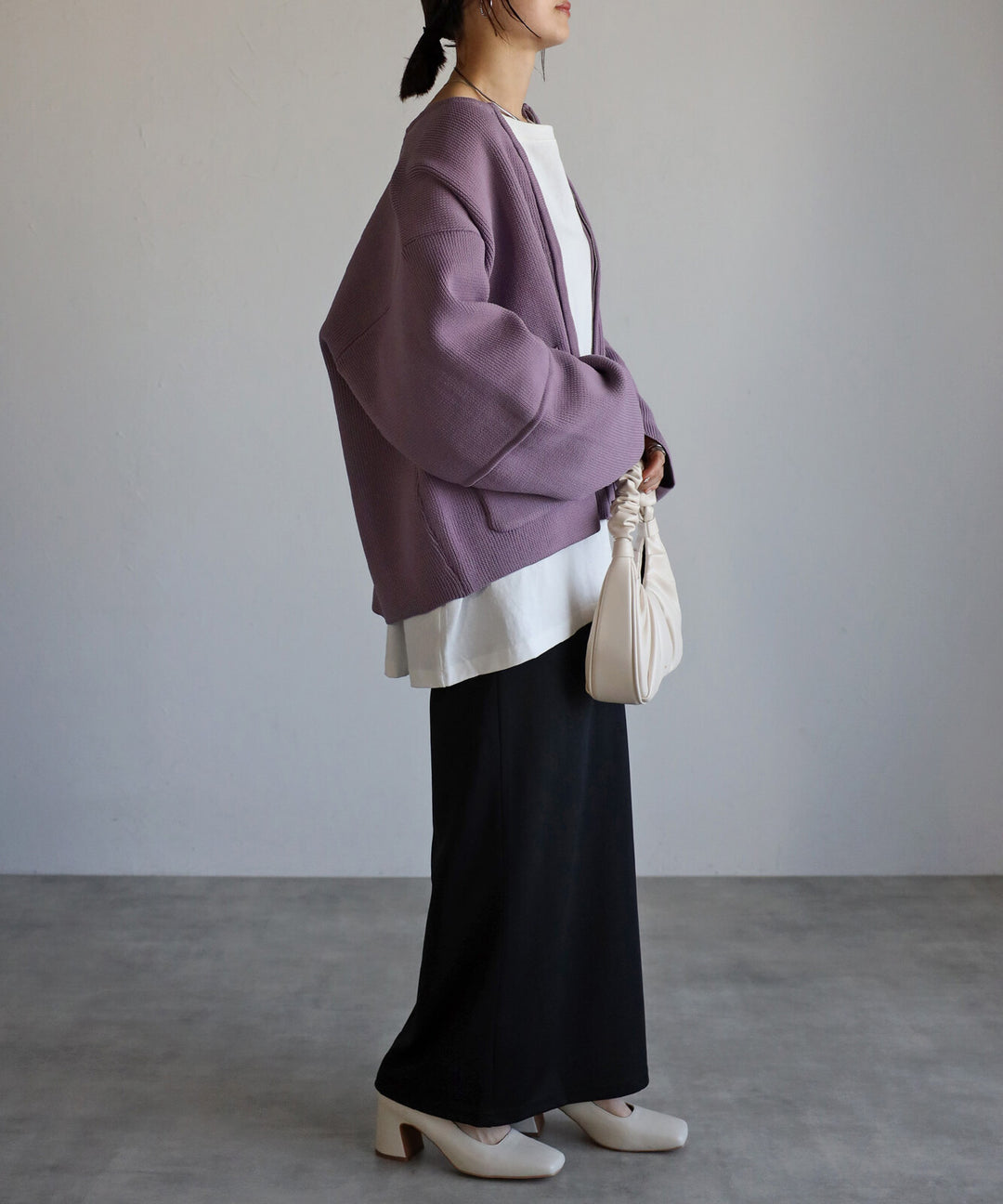 【TOPWHOLE】圓領針織拉鍊外套 Japan E-Shop