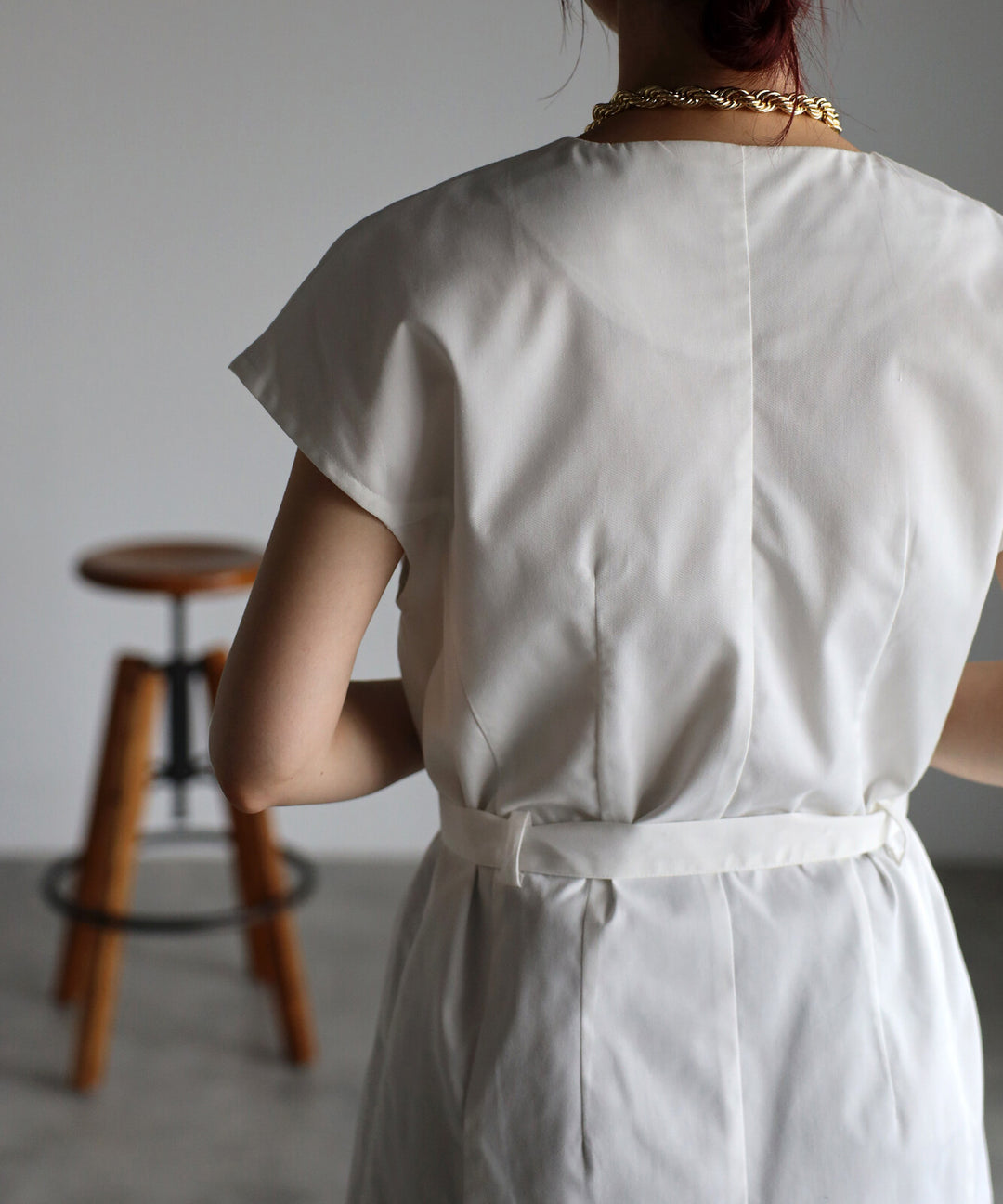 【TOPWHOLE】附腰帶長版V領背心 海軍藍 Japan E-Shop
