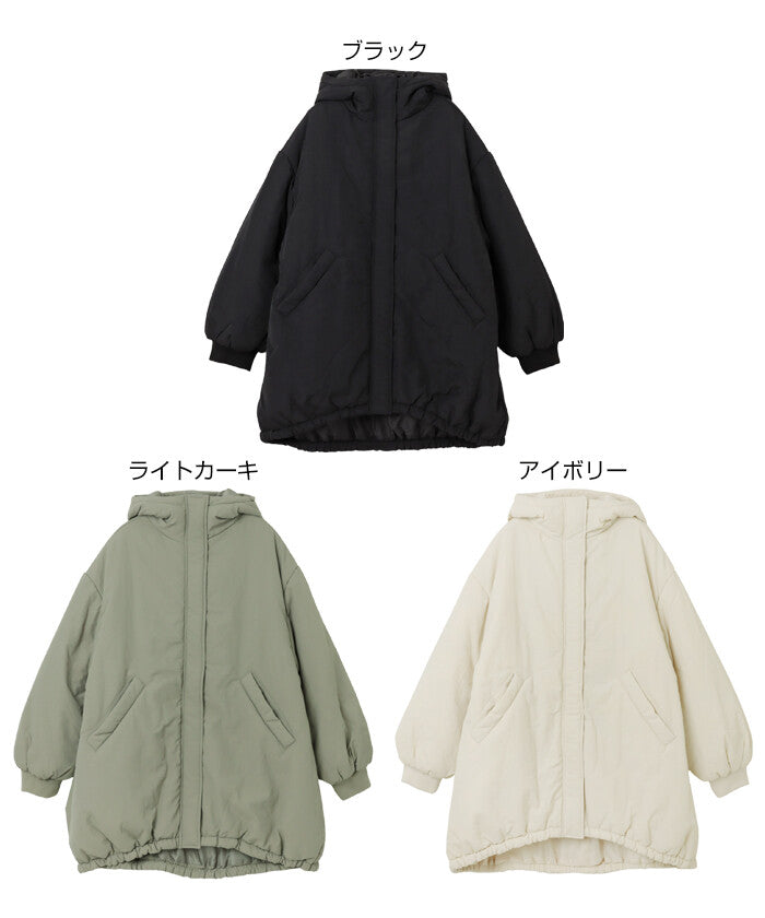 【Alma Design】尼龍中綿寬鬆連帽外套 保暖蓬鬆冬季必備 顏色