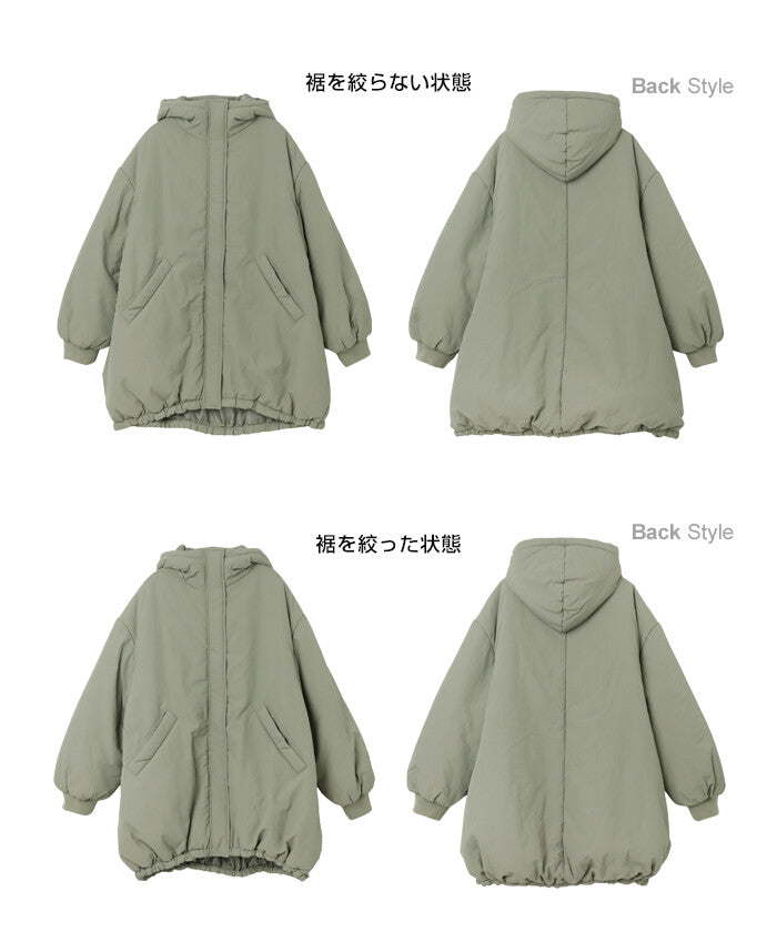 【Alma Design】尼龍中綿寬鬆連帽外套 保暖蓬鬆冬季必備 顏色