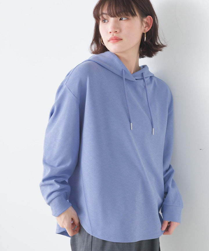 【FURRY】梨地拼接寬鬆連帽上衣 Japan E-Shop