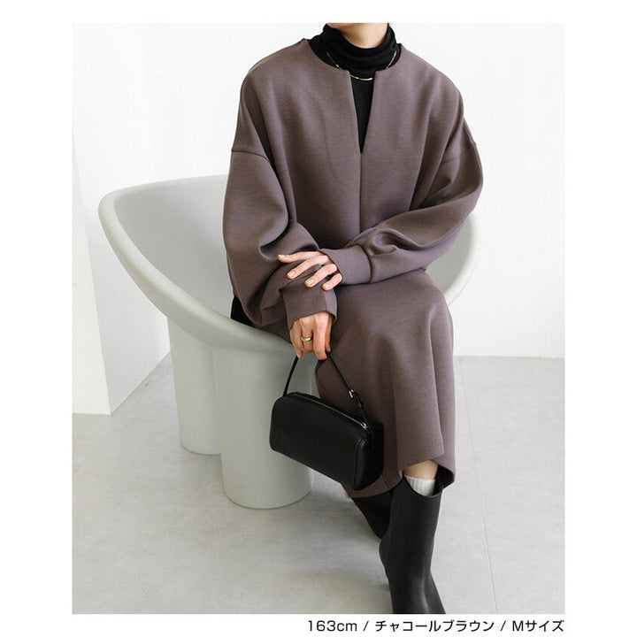【evernavy】空氣層深V領蓬袖女裝上衣 Japan E-Shop