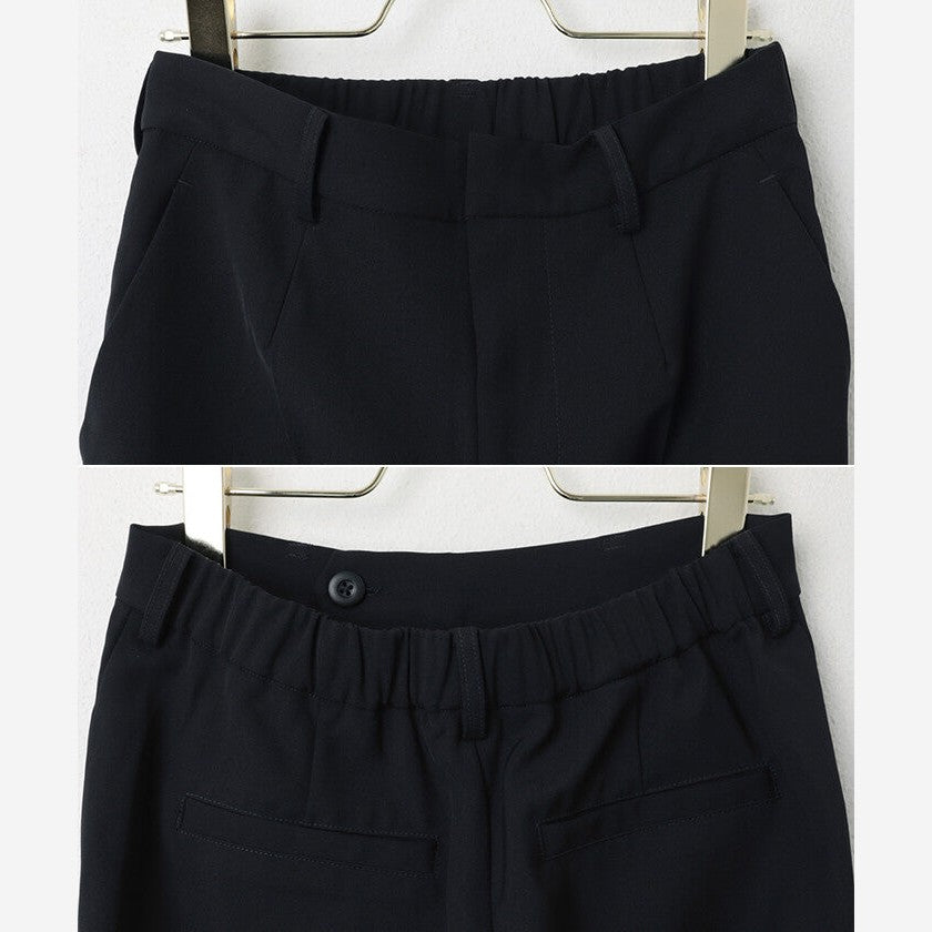 【evernavy】深海軍藍修身錐形女裝長褲 Japan E-Shop