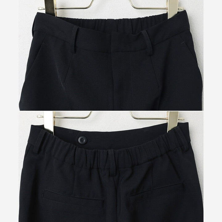 【evernavy】深海軍藍修身錐形女裝長褲 Japan E-Shop