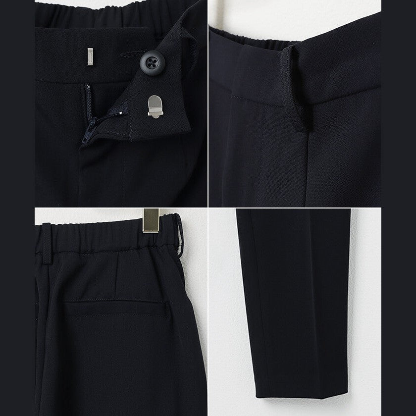 【evernavy】深海軍藍修身錐形女裝長褲 Japan E-Shop