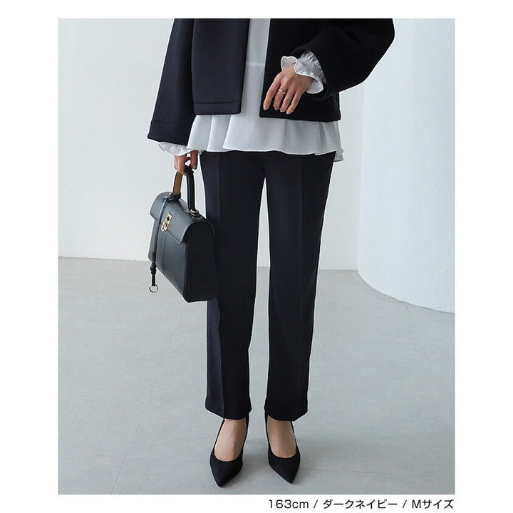 【evernavy】深海軍藍修身錐形女裝長褲 Japan E-Shop
