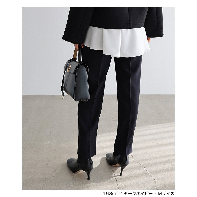 【evernavy】深海軍藍修身錐形女裝長褲 Japan E-Shop