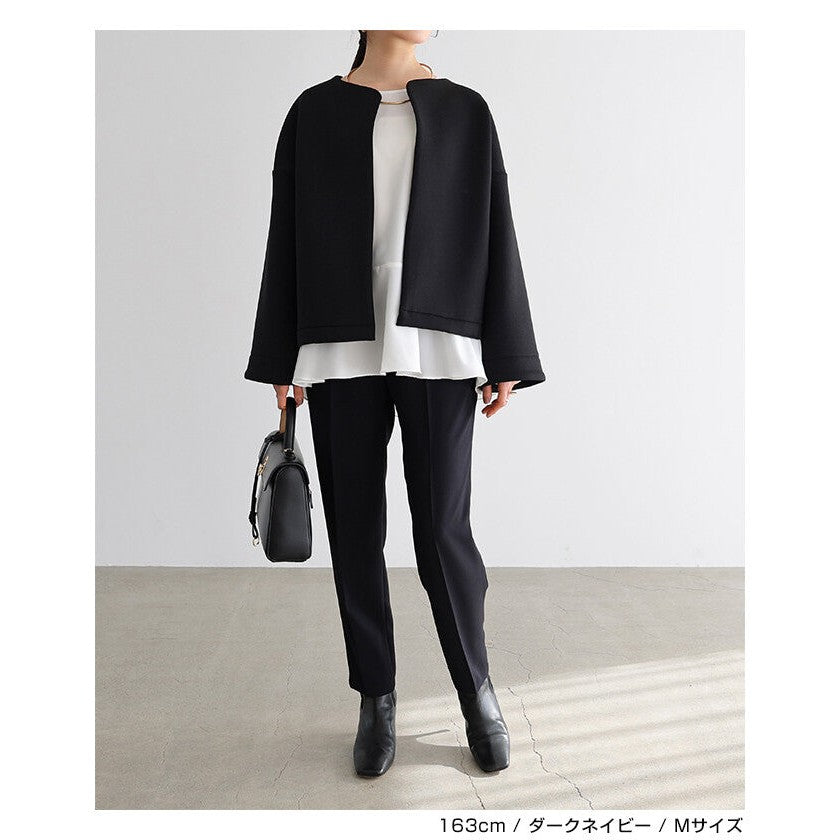 【evernavy】深海軍藍修身錐形女裝長褲 Japan E-Shop