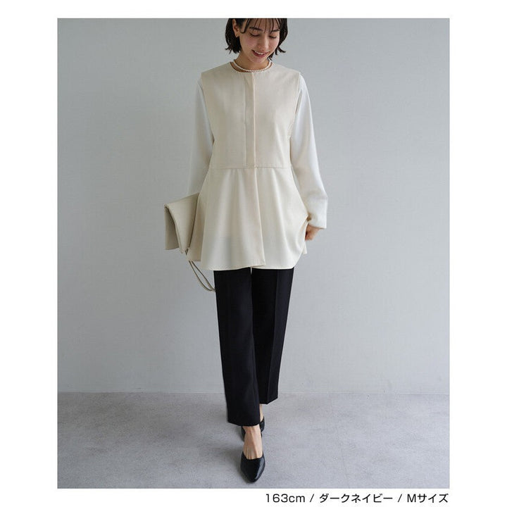 【evernavy】深海軍藍修身錐形女裝長褲 Japan E-Shop