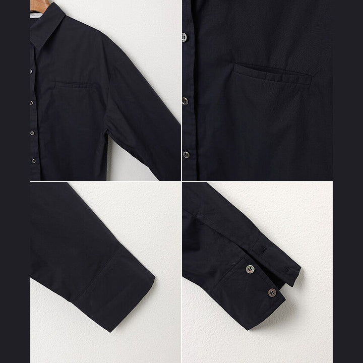 【evernavy】純棉立體剪裁前短後長襯衫外套 Japan E-Shop