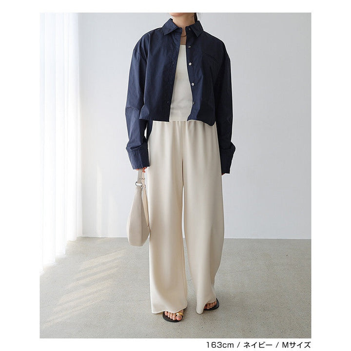 【evernavy】純棉立體剪裁前短後長襯衫外套 Japan E-Shop