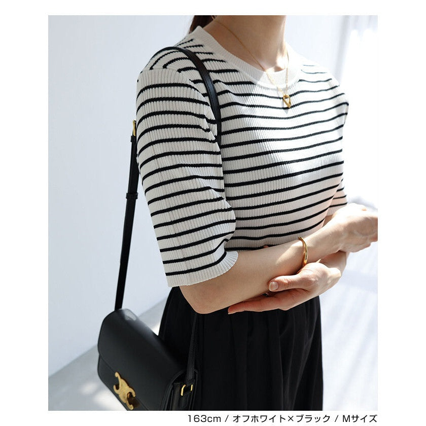 【evernavy】羅紋針織拼接抽繩氣球長洋裝 Japan E-Shop