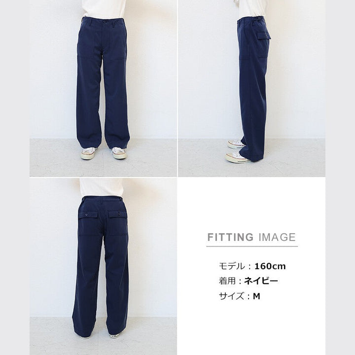 【evernavy】柔垂可調腰寬版工作長褲 Japan E-Shop