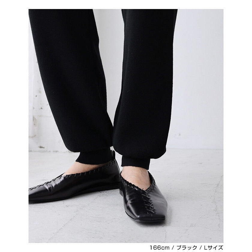 【evernavy】羊毛混紡厚針織束腳長褲 Japan E-Shop