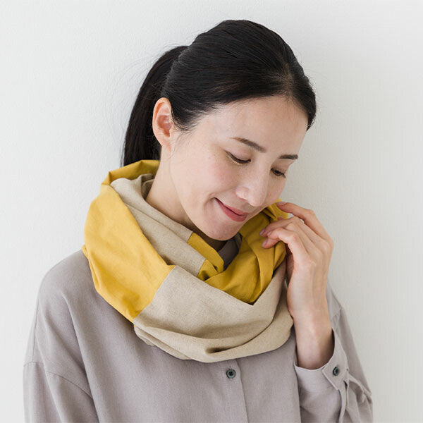 【crea delice】棉麻雙色圍脖 Japan E-Shop