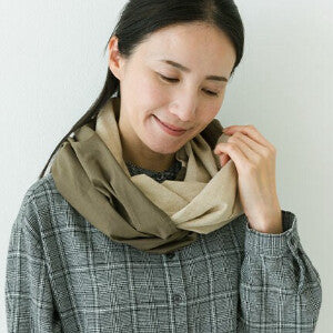 【crea delice】棉麻雙色圍脖 Japan E-Shop