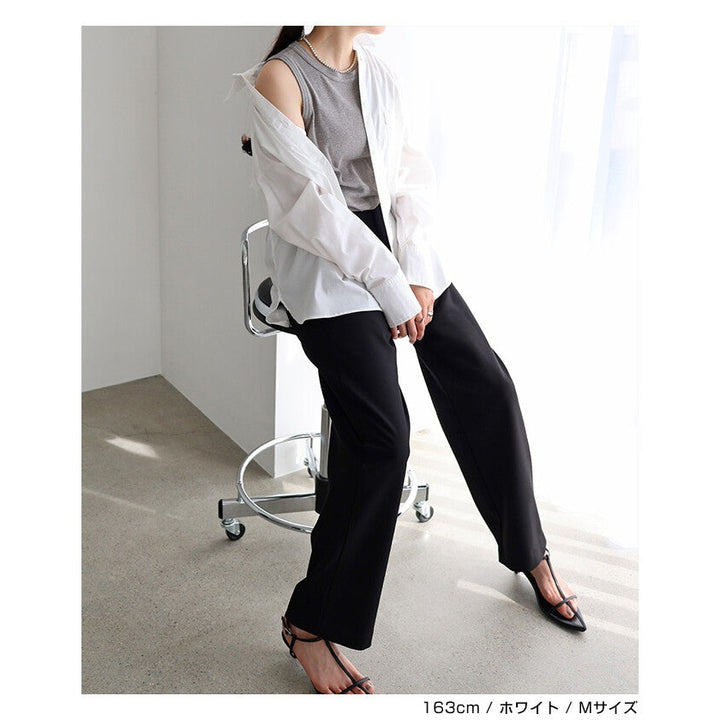 【evernavy】易整理棉混紡落肩寬鬆長袖襯衫 Japan E-Shop