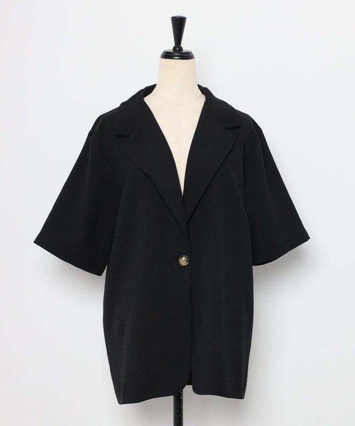 【TOPWHOLE】夏季粗花呢短袖外套 Japan E-Shop