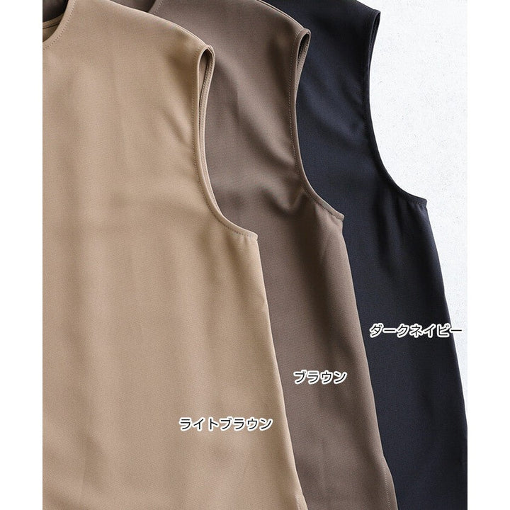 【evernavy】長版寬鬆無袖套頭上衣 Japan E-Shop