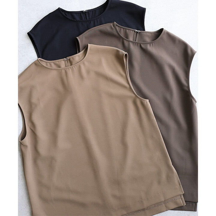 【evernavy】長版寬鬆無袖套頭上衣 Japan E-Shop
