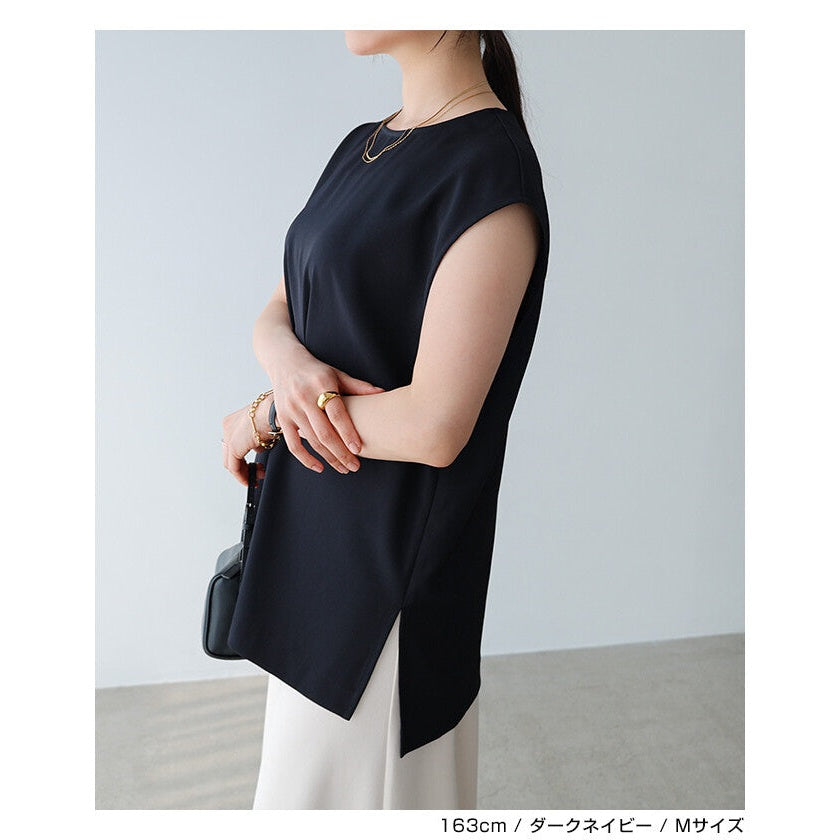 【evernavy】長版寬鬆無袖套頭上衣 Japan E-Shop