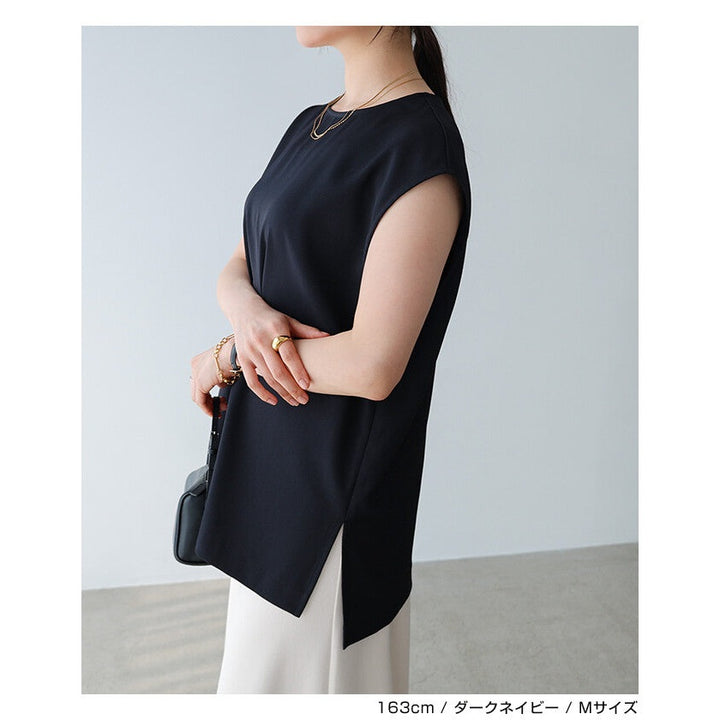 【evernavy】長版寬鬆無袖套頭上衣 Japan E-Shop