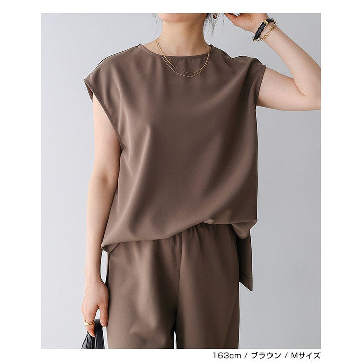 【evernavy】長版寬鬆無袖套頭上衣 Japan E-Shop