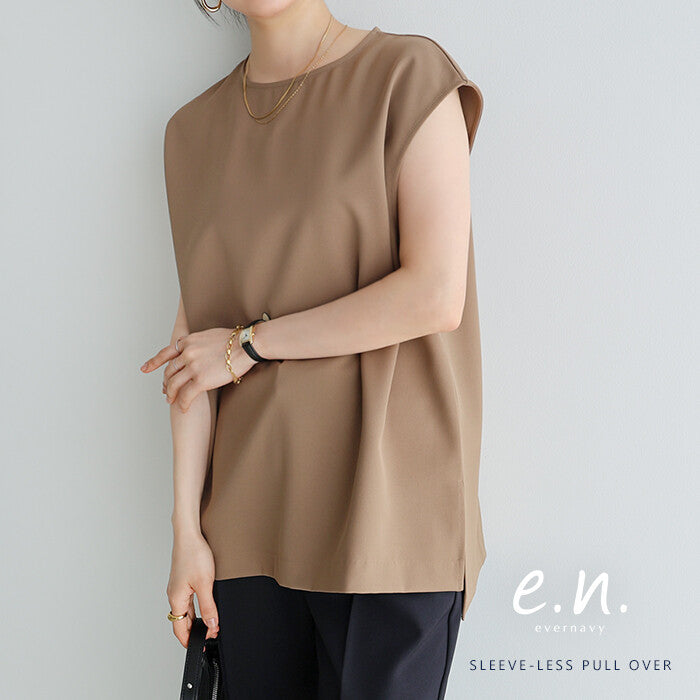 【evernavy】長版寬鬆無袖套頭上衣 Japan E-Shop