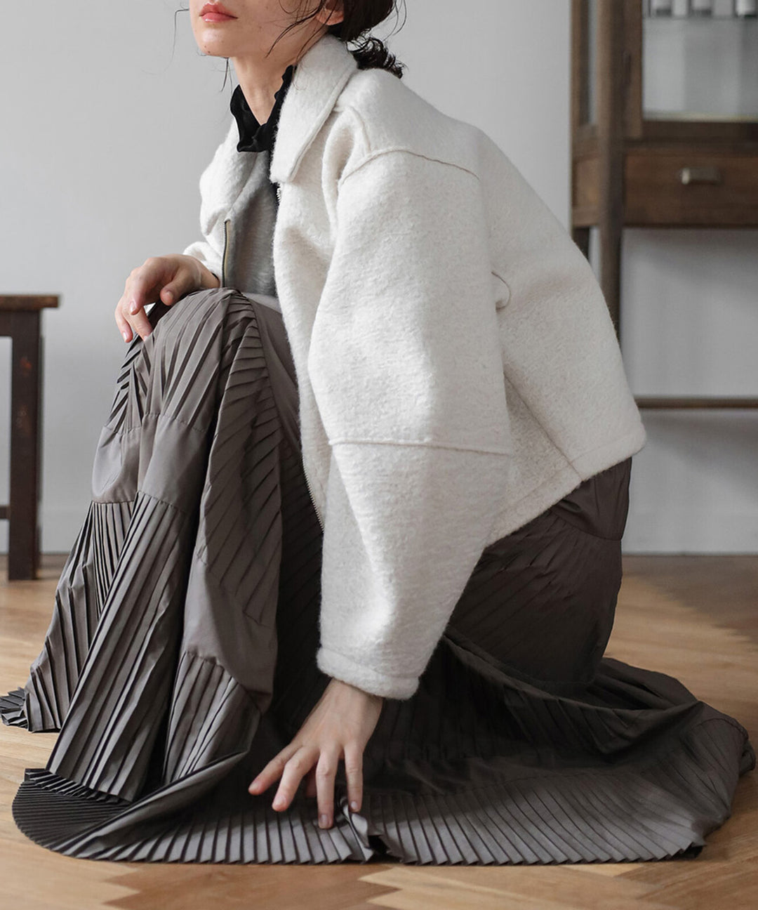 【TOPWHOLE】立領雙拉鍊短版外套 Japan E-Shop