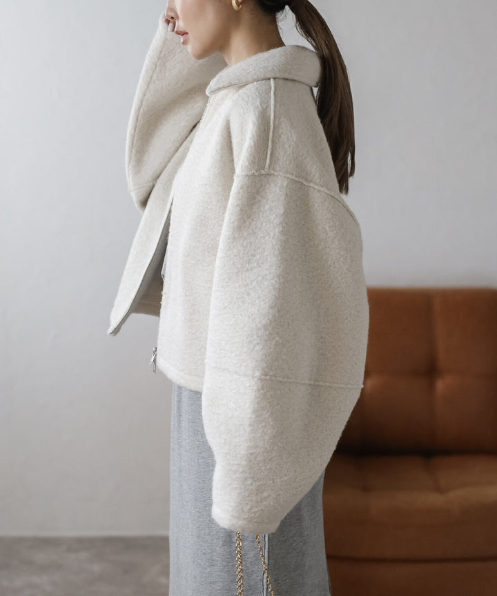 【TOPWHOLE】立領雙拉鍊短版外套 Japan E-Shop