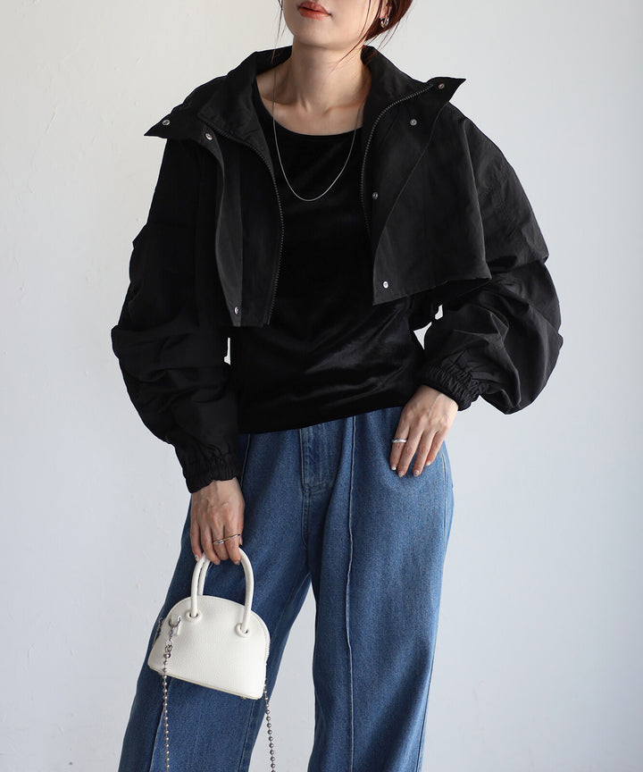 【TOPWHOLE】短版連帽尼龍外套 Japan E-Shop