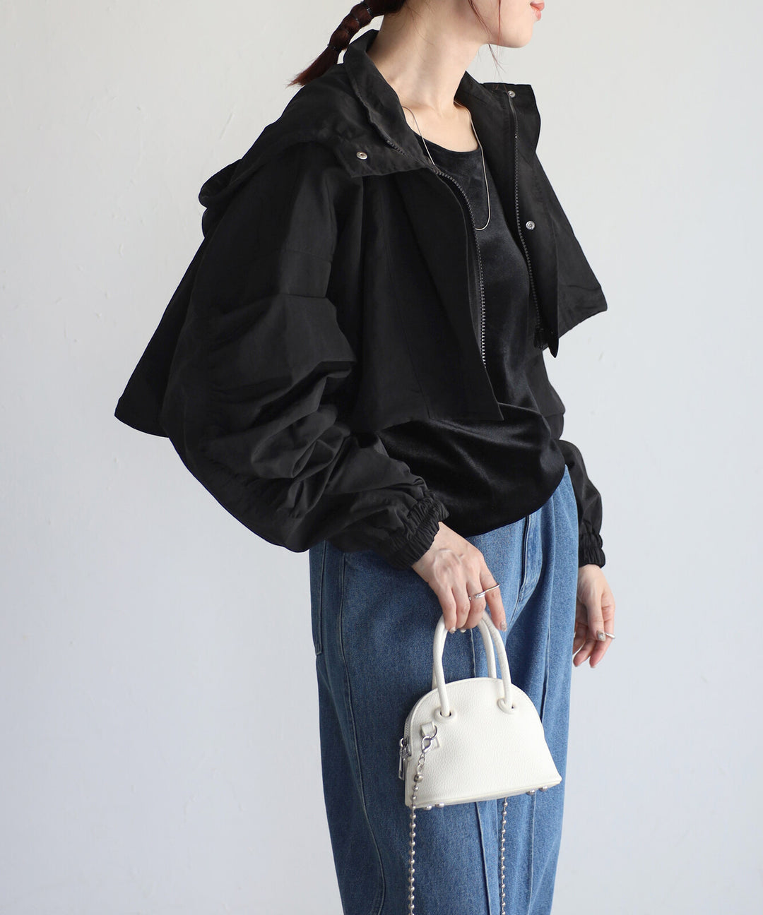 【TOPWHOLE】短版連帽尼龍外套 Japan E-Shop