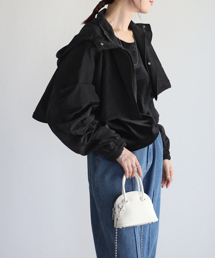 【TOPWHOLE】短版連帽尼龍外套 Japan E-Shop