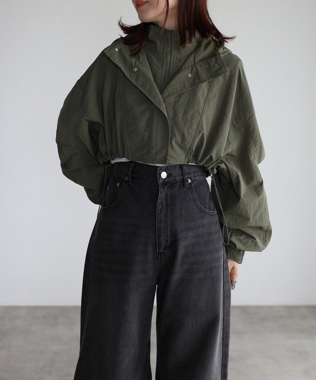 【TOPWHOLE】短版連帽尼龍外套 Japan E-Shop