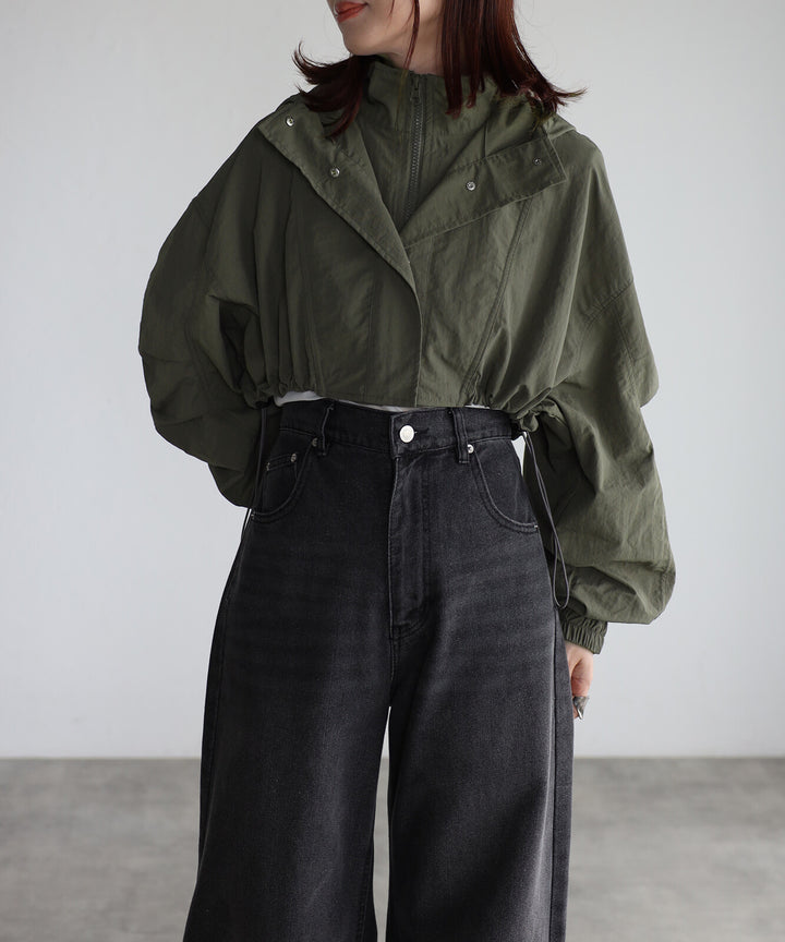 【TOPWHOLE】短版連帽尼龍外套 Japan E-Shop