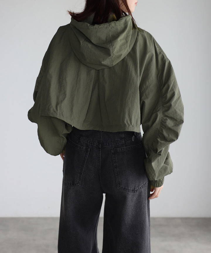 【TOPWHOLE】短版連帽尼龍外套 Japan E-Shop