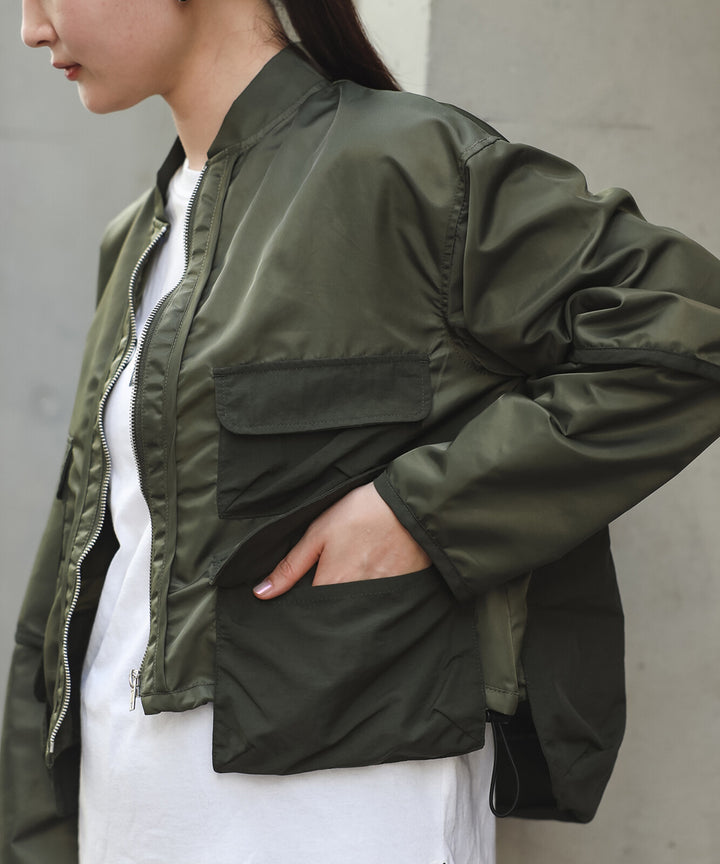 【TOPWHOLE】機能口袋短版尼龍外套 Japan E-Shop