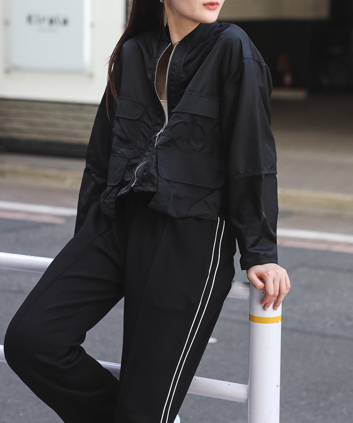 【TOPWHOLE】機能口袋短版尼龍外套 Japan E-Shop
