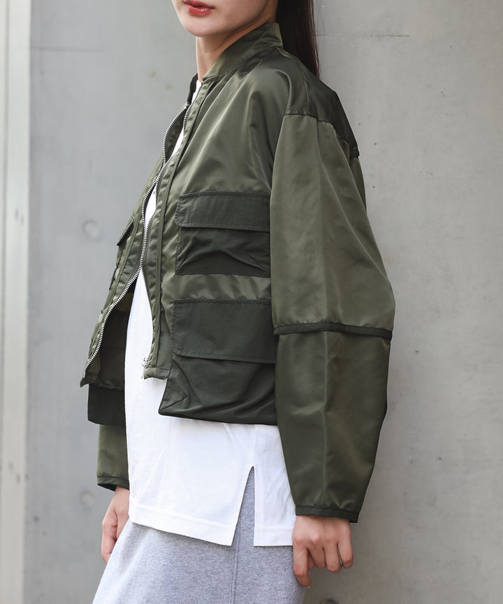 【TOPWHOLE】機能口袋短版尼龍外套 Japan E-Shop